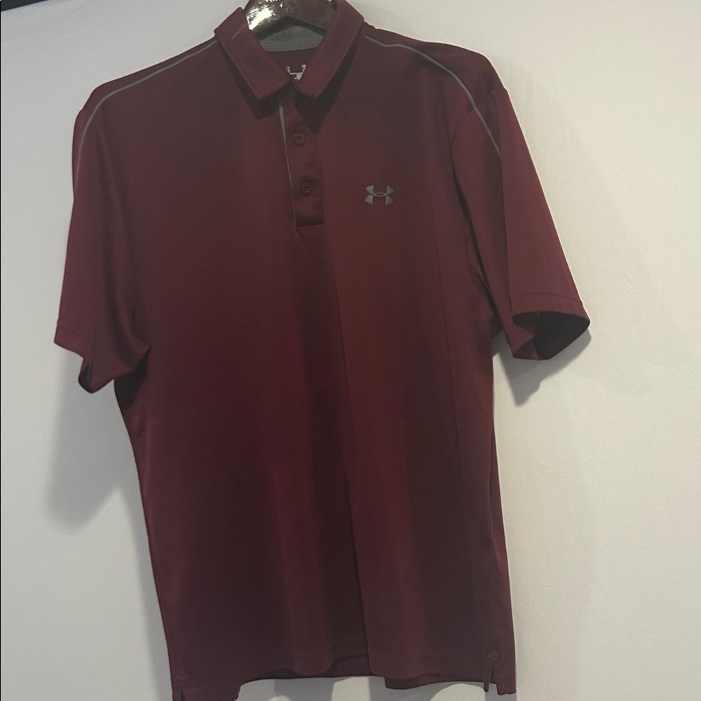 Under Armour Men's Burgundy Polo Shirt
